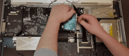 фотография процесса ремонта айфон